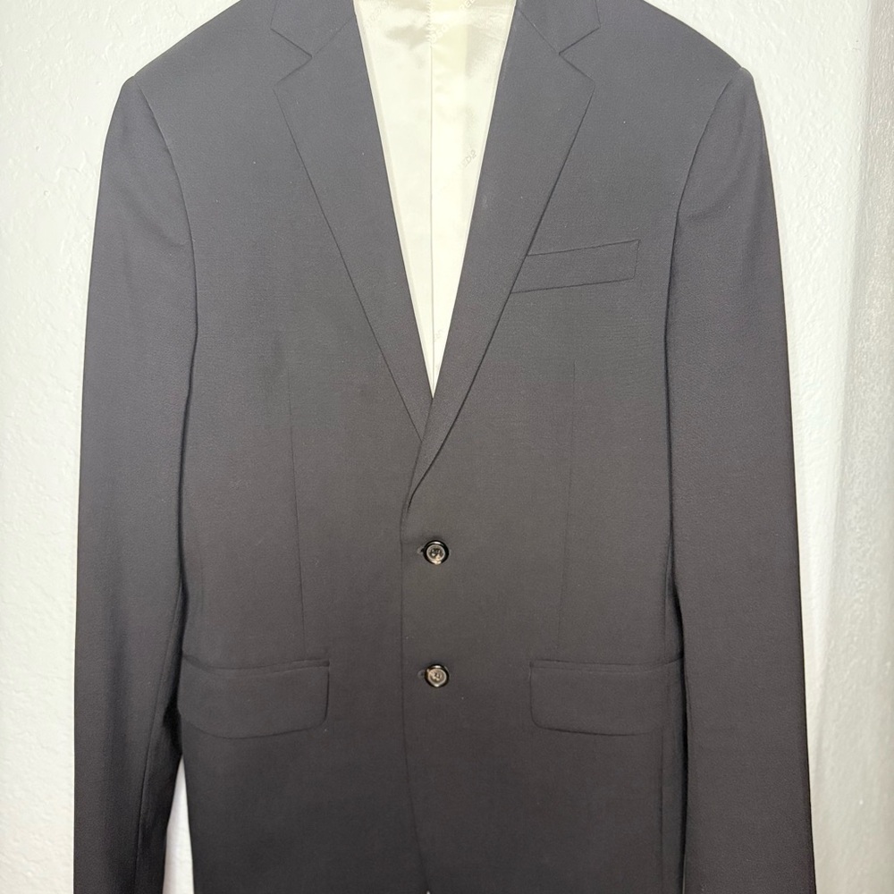 DSQUARED2 Men's Black Two-Button Suit Jacket